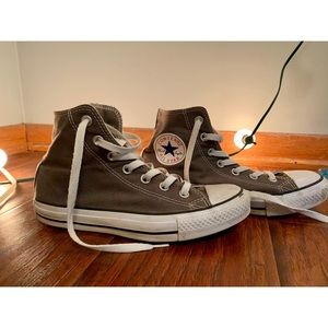 Gray Hightop Converse